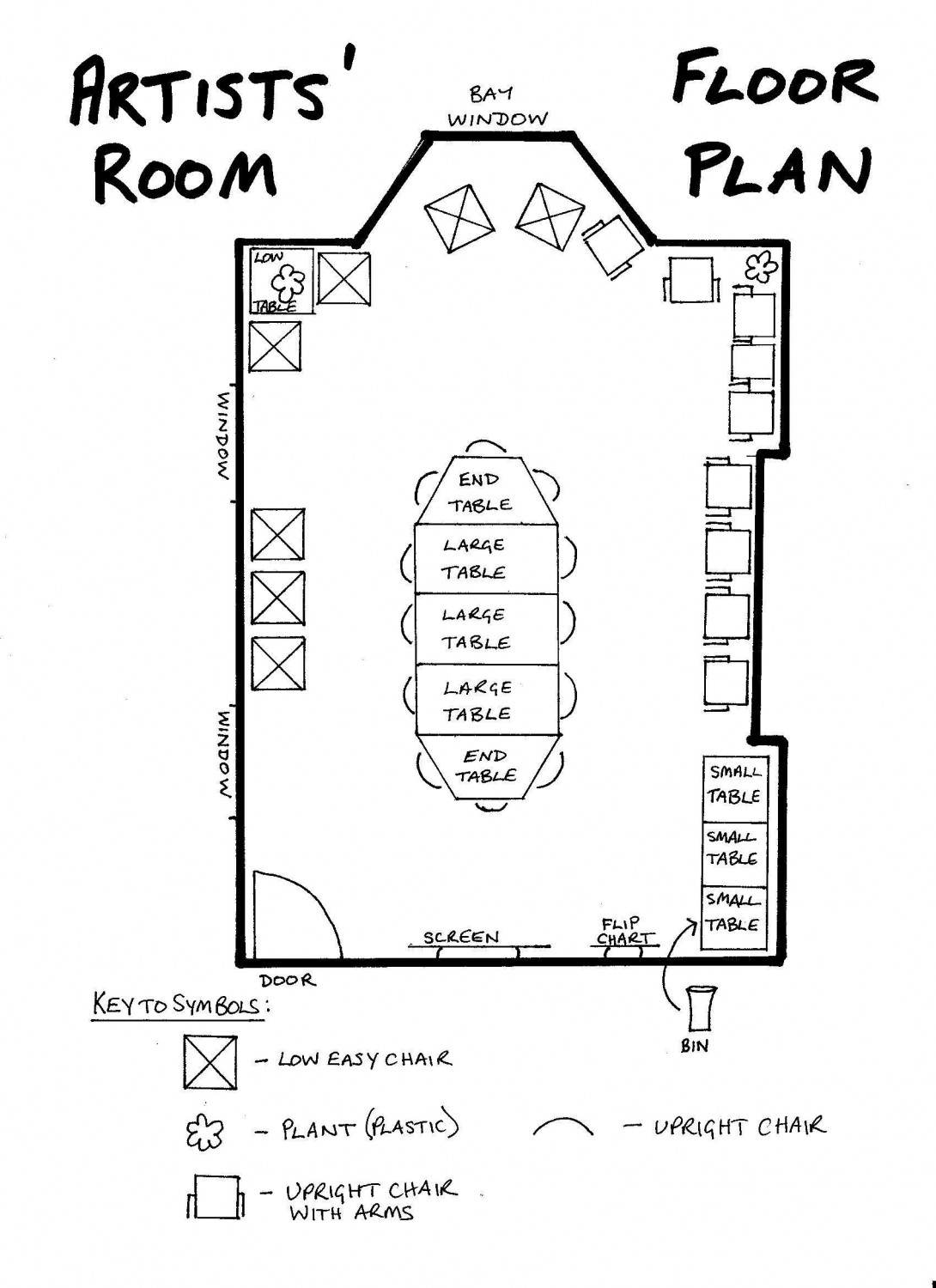 Floor Plan - Artists' Room